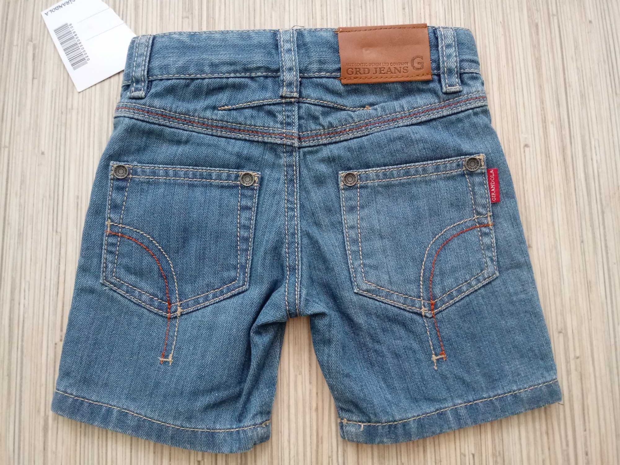 NOWE ~ GRD JEANS, krótkie spodenki / shorty jeansowe dla chłopca