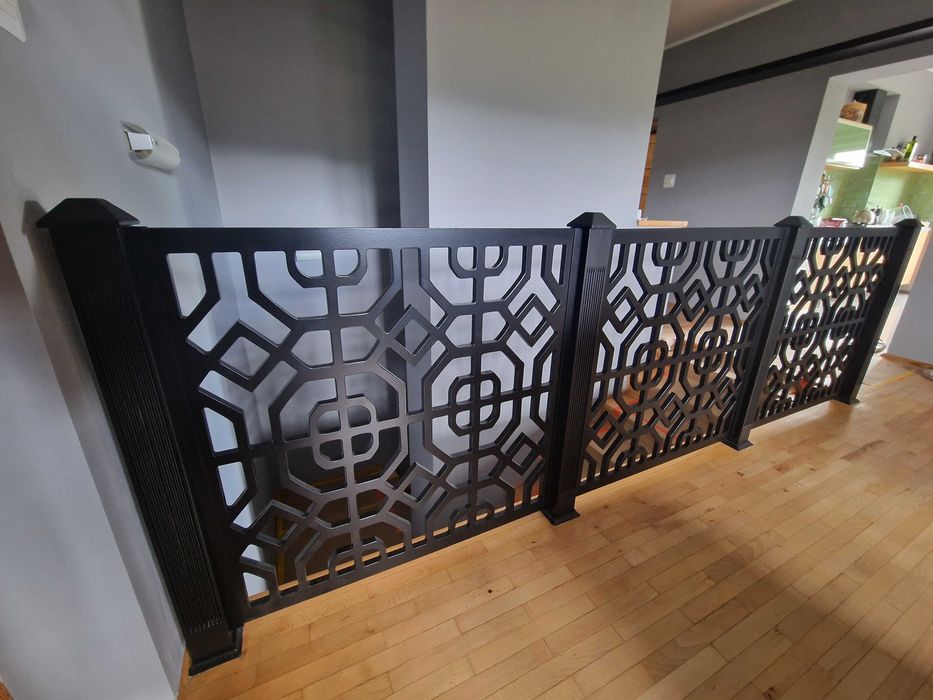 Panele ażurowe, ścianki dekoracyjne, parawan wypełnienia do balustrad