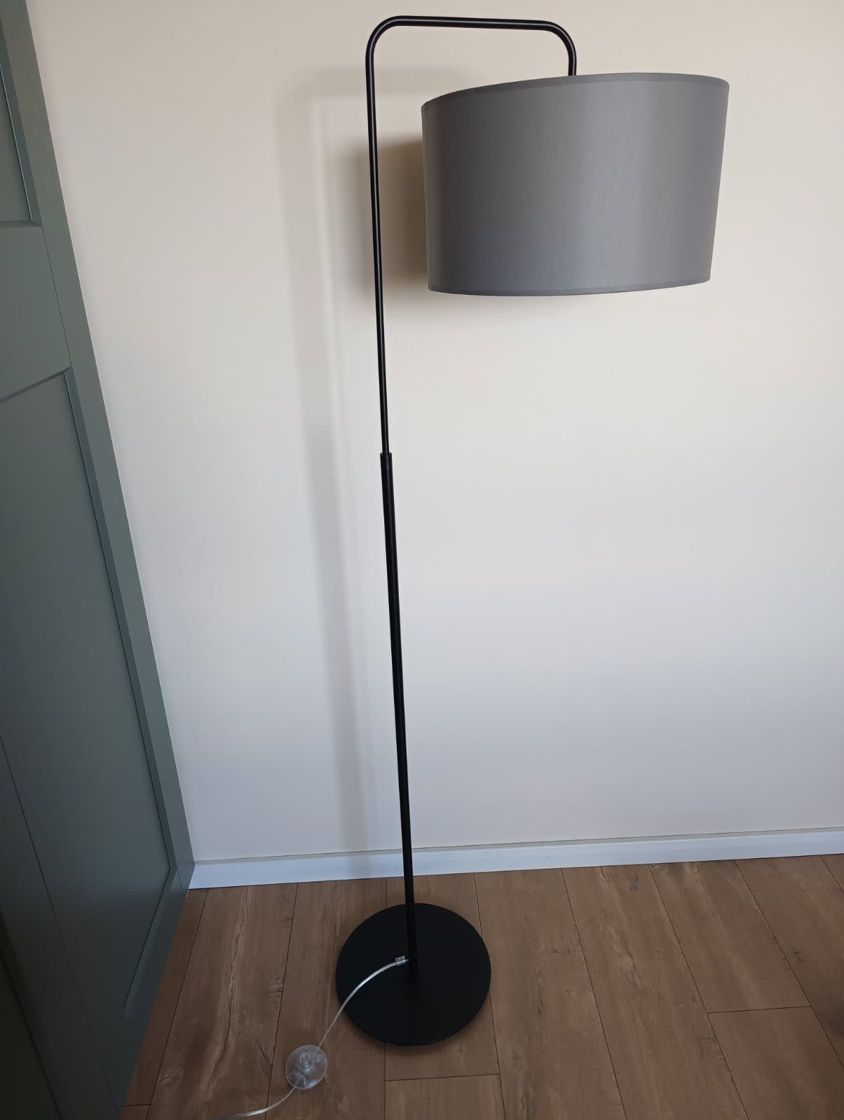 Lampa stojąca podłogowa szara EMIBIG.