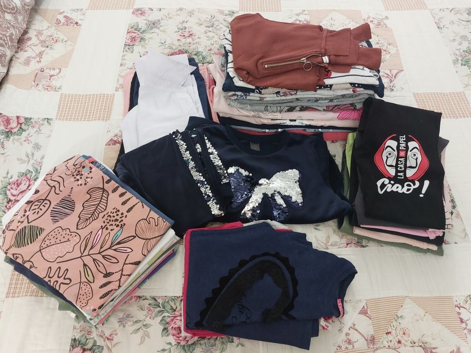 Paka ubrań dla dziewczynki 34 szt