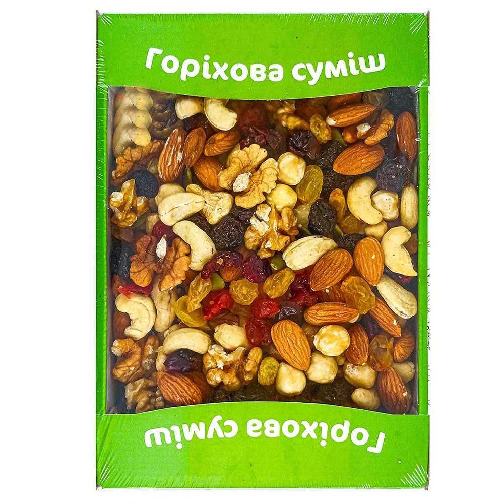 Горіхова Суміш, Суміш Горіхів та Сухофруктів в Коробці , 500 грам