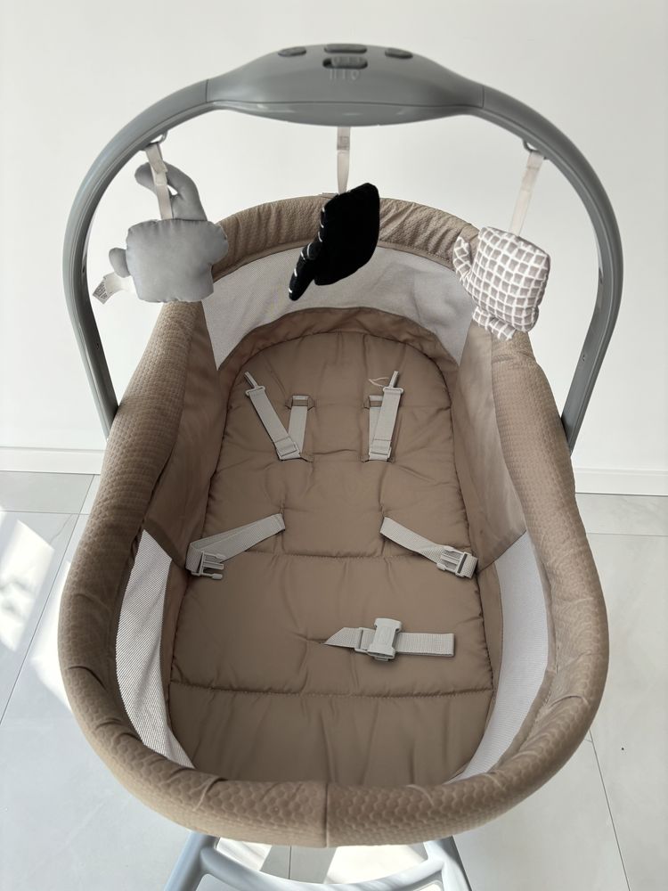 Łóżeczko chicco 4 w 1, baby hug, kołyska, leżaczek, krzesełko, beige