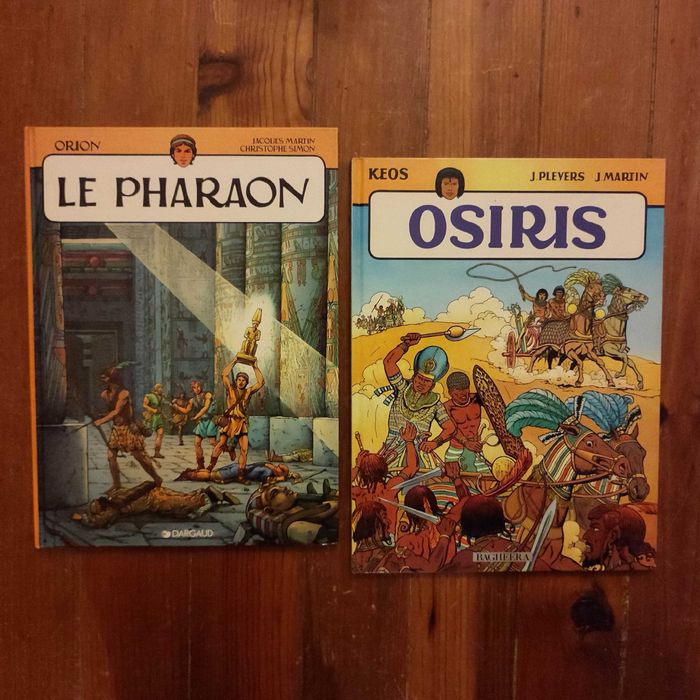 Banda desenhada - "Le pharaon" e "Osiris" - Keos e Orion