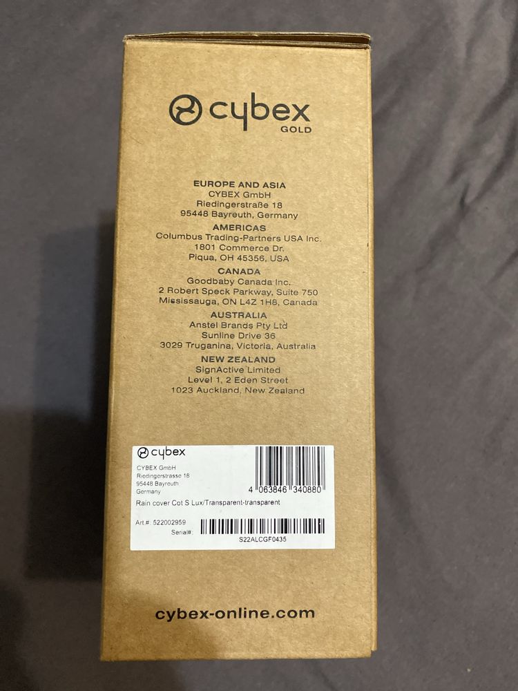 Оригінальний дощовик Cybex S Lux/ дождевик сайбекс