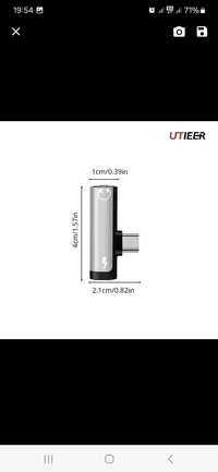 3x Adapter 2 w 1 usb c mini jack