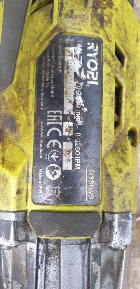 Ryobi klucz 18v uszkodzony