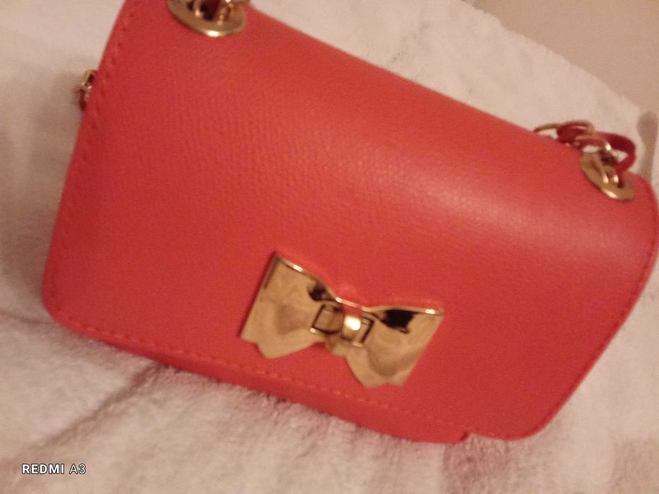 Torebka, kopertówka, crossbody, skóra naturalna, Ralph Lauren Polo