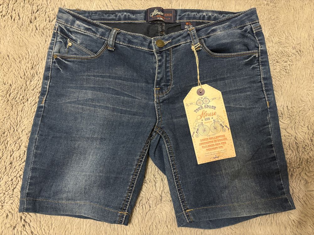 House szorty kolarki krótkie spodenki przed kolano 28 M 38 jeans