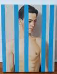 arte contemporânea - pintura retrato de jovem rapaz