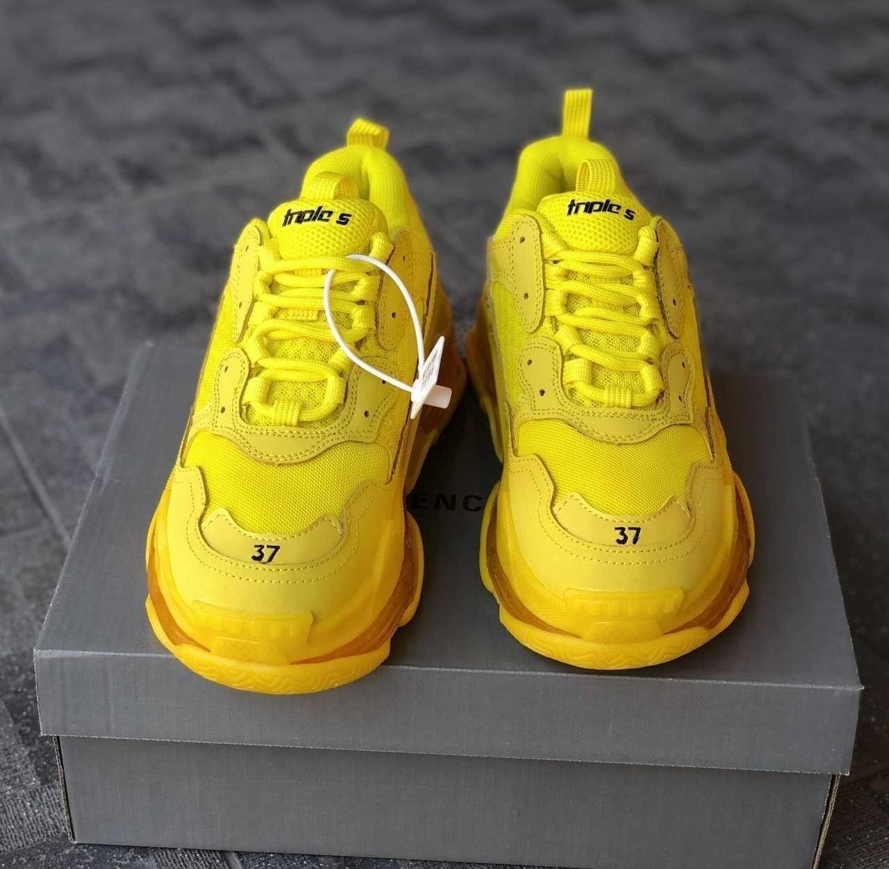 Buty Balenciaga Triple S Clear Sole Yellow 36-42r