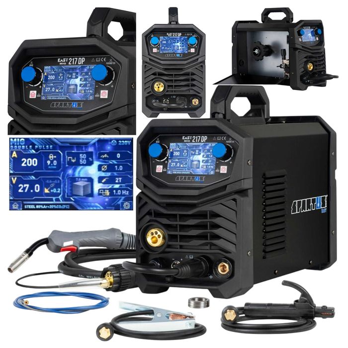 SPAWARKA MIGOMAT do spawania stali i alu Spartus Easy Mig 217 2x PULS