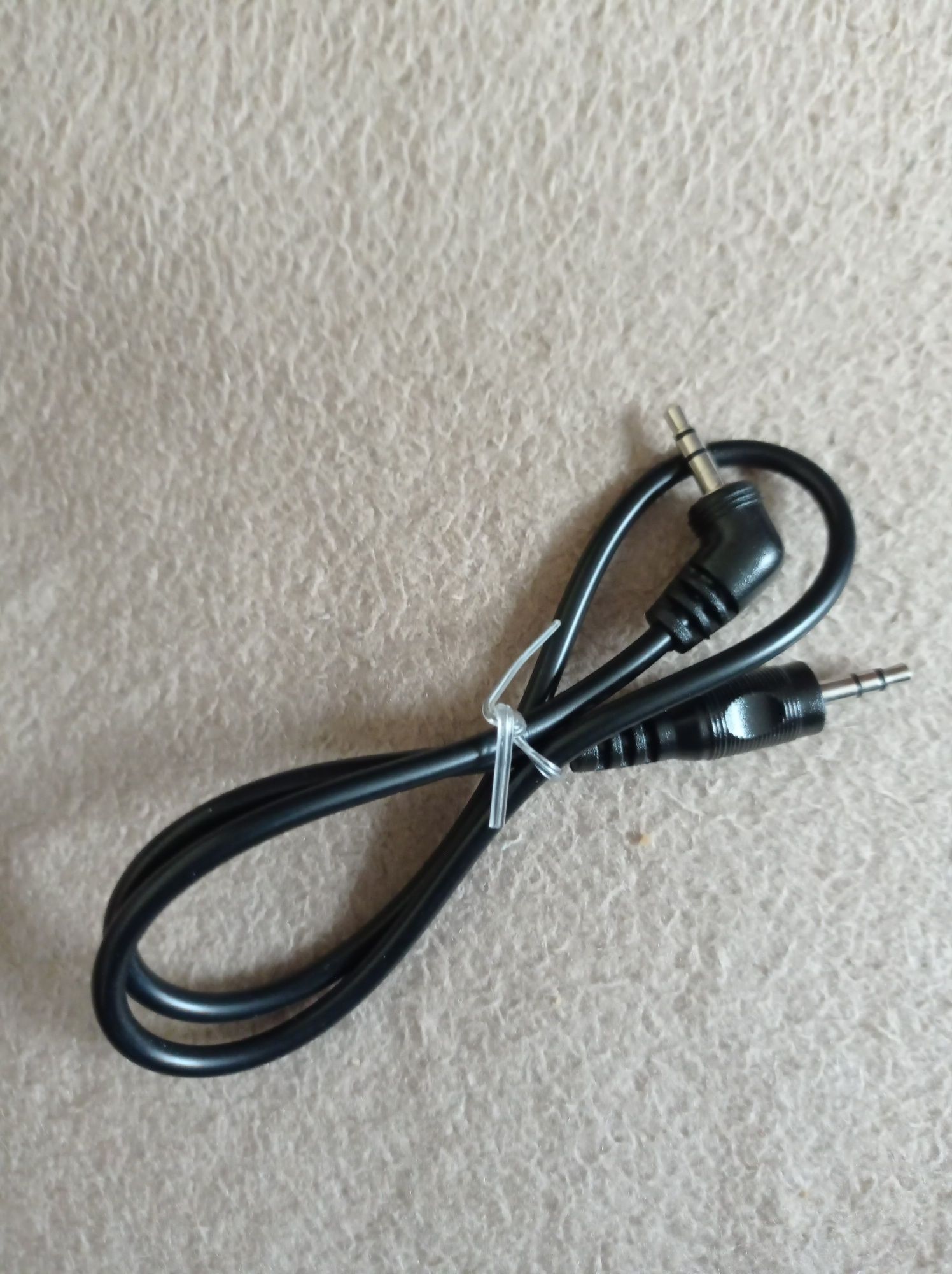AUX кабель Jack 3.5 мм – 0.5 м чорний AWM 110-11