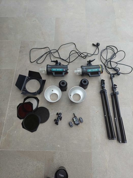 Zestaw lamp fotograficznych