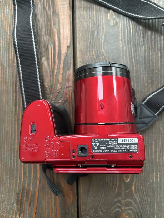 Nikon Coolpix B500 – Czerwony + Nowa torba na aparat