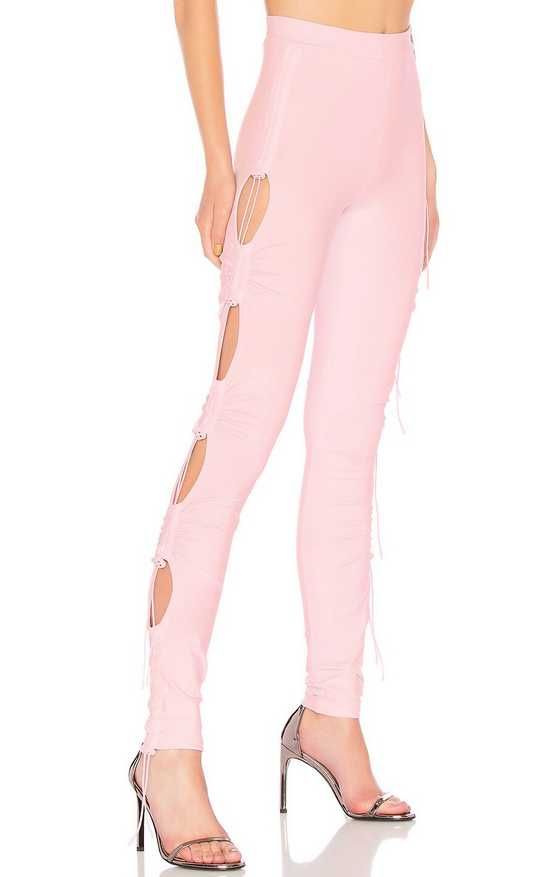 FENTY PUMA by RIHANNA różowe spodnie legginsy getry 38 M