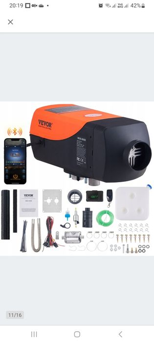 Автономний дизельний обігрівач 2квт• Вебасто•Автономка 2квт