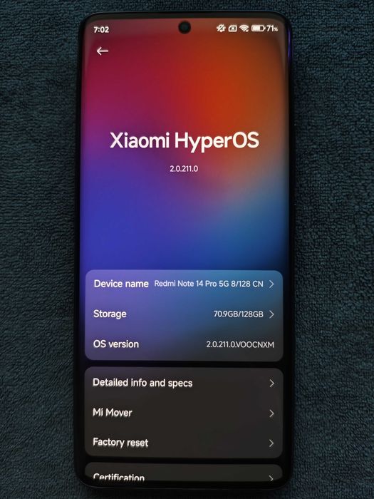 Стан нового Xiaomi Redmi Note 14 Pro 5G CN 128 ГБ/8 ГБ Повний комплект