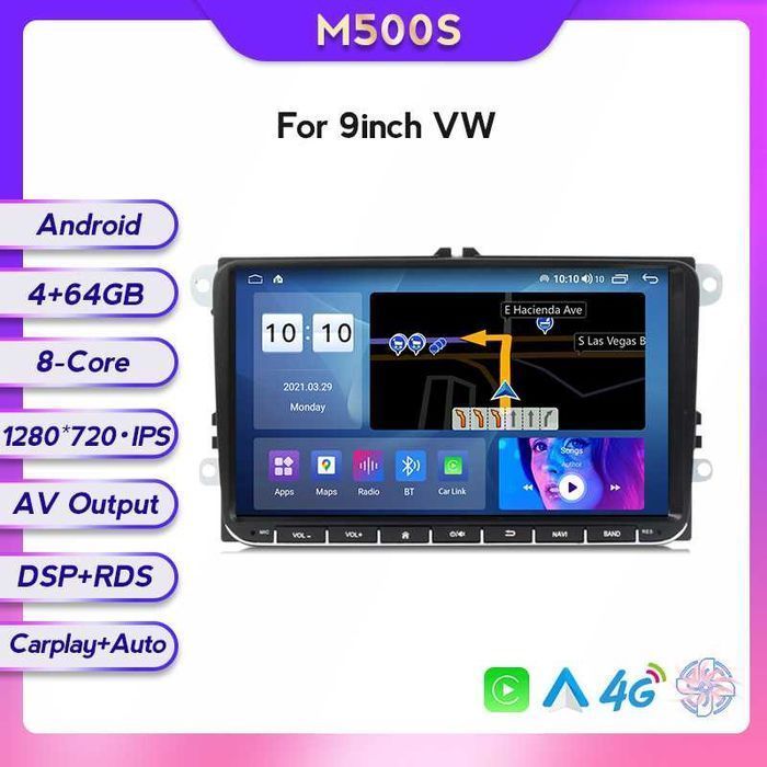 Штатна магнітола Volkswagen VW SKODA SEAT android GPS Фольксваген