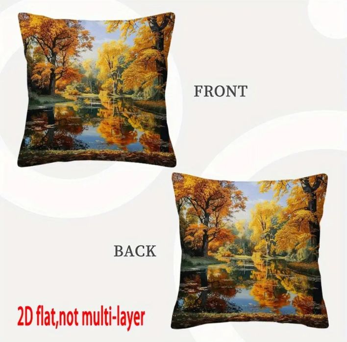 Poszewki na poduszki dwustronne. Rozmiar 45x45