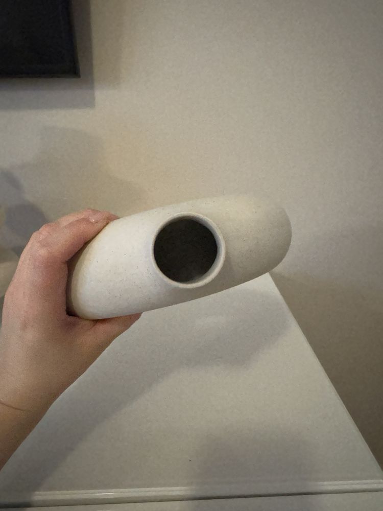 Wazon donut oponka kremowa ceramiczny H&M HOME