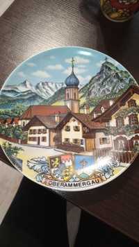 Talerz dekoracyjny miasteczko Oberammergau