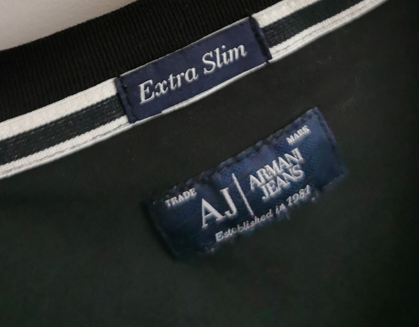 Armani Jeans t-shirt koszulka krótki rękaw sportowa logowana męska S