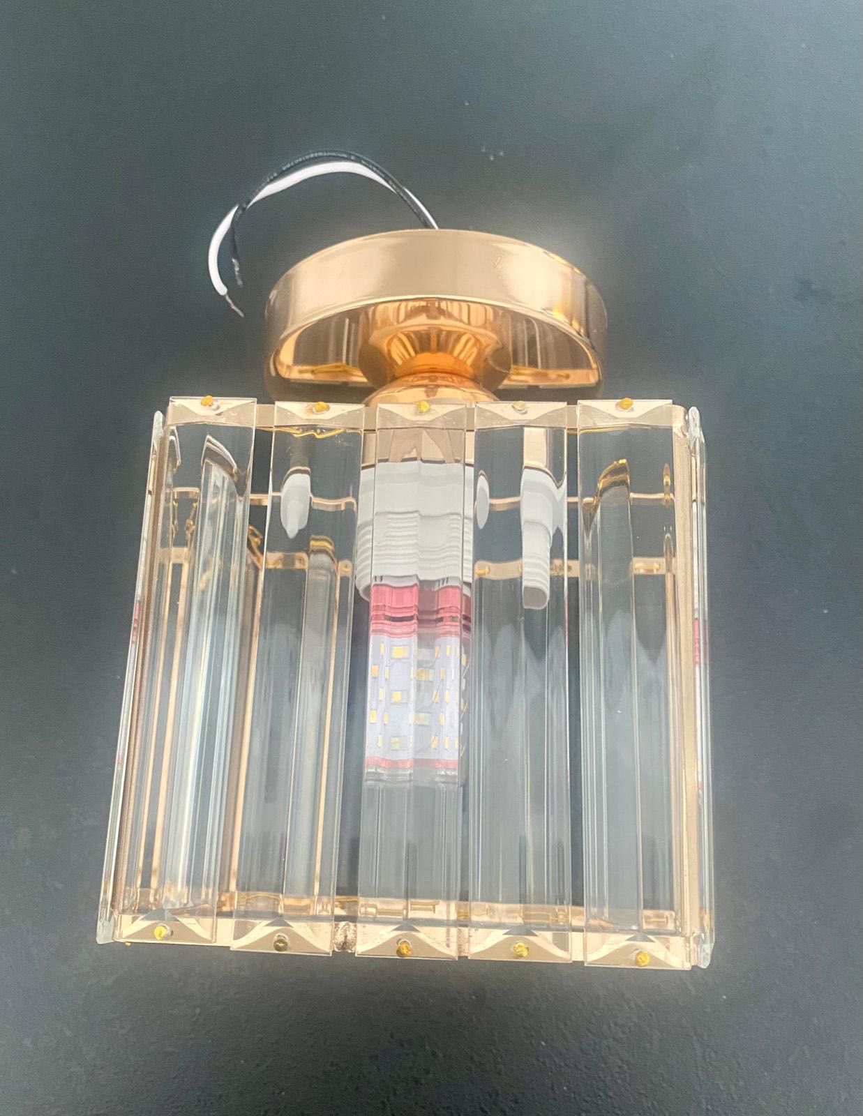 Lampa sufitowa glamour złota
