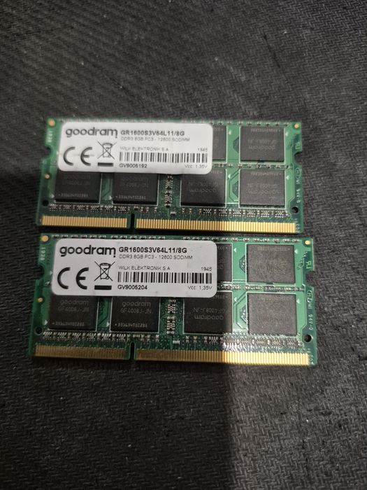 Ram DDR3 16GB (2×8GB) 1600Hz 1.35V Goodram