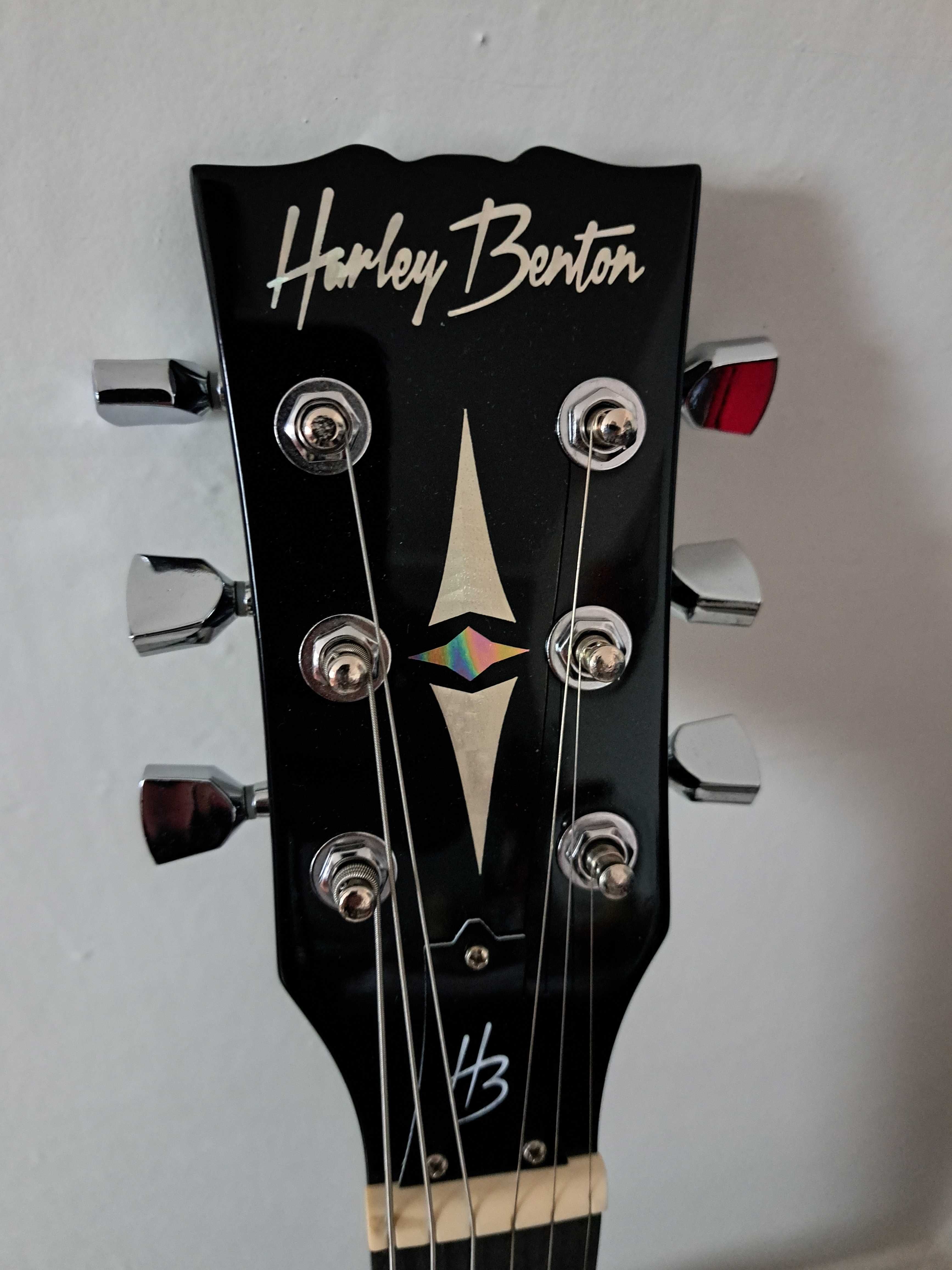 Gitara elektryczna Harley Benton SC-200 BK z piecykiem