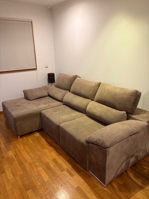 Sofá cama RIVER castanho preço original 1200€, vendo por 390€