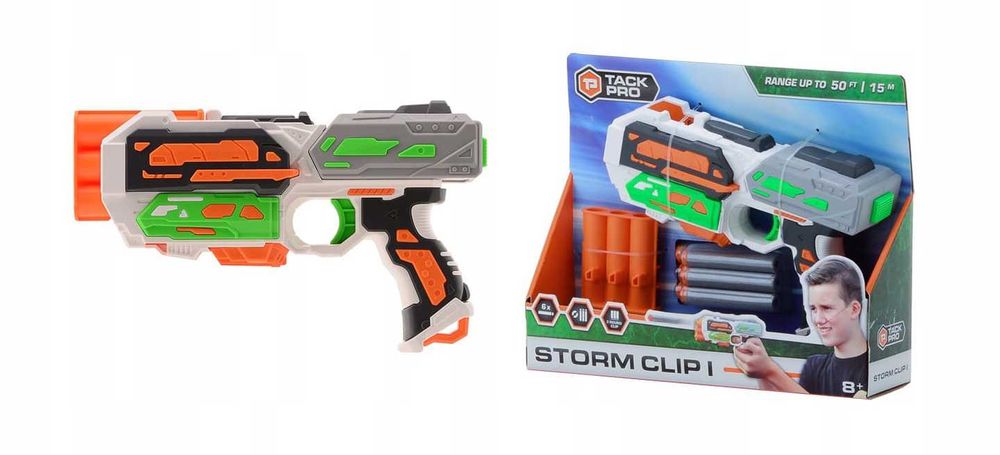 Pistolet na strzałki piankowe Wyrzutnia BROŃ zabawka dla dzieci 31014