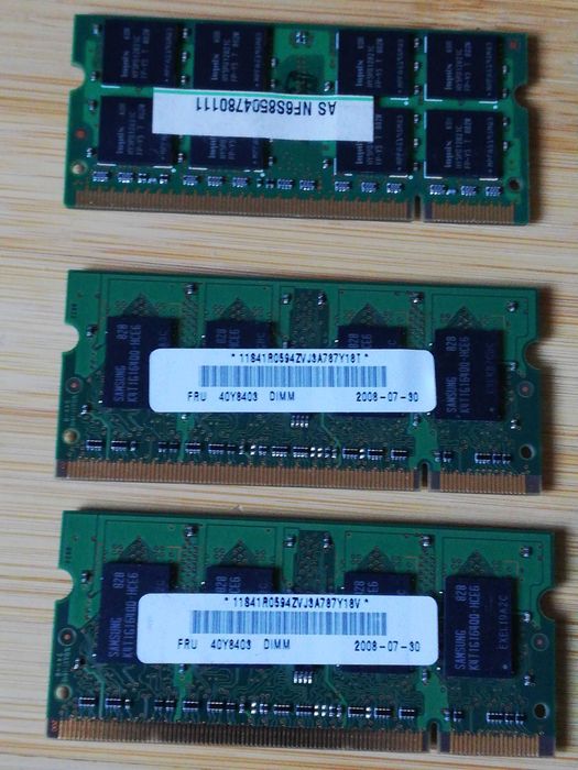 Pamięci RAM - różne DDR, DDR2 (całość 20zł)