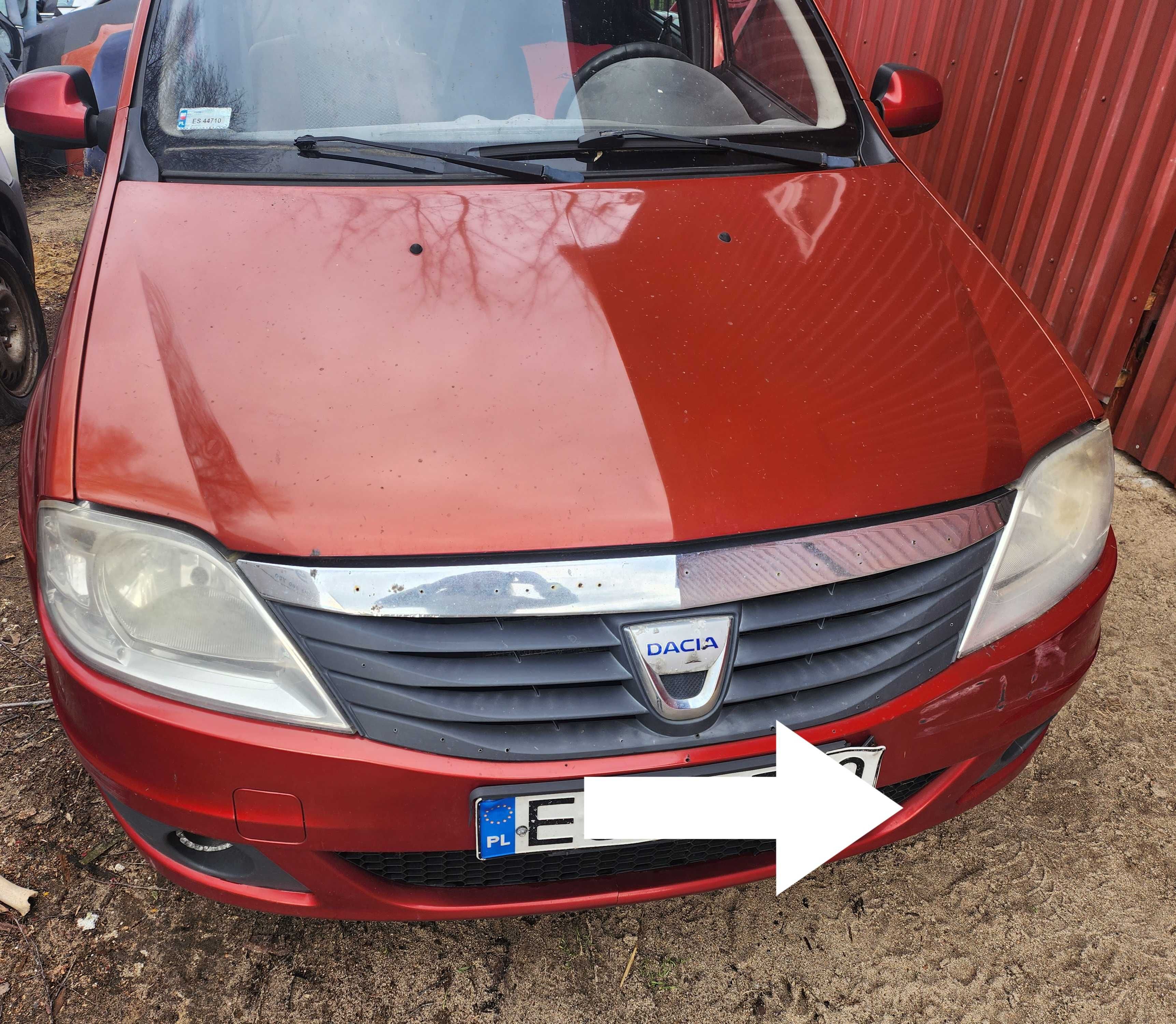 Kompletny przod maska zderzak blotniki lamy dacia logan 1 I