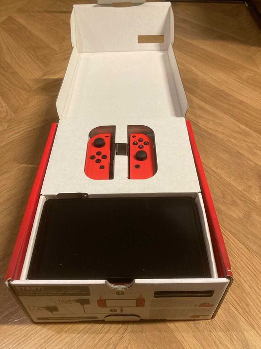 Nintendo Switch OLED Mario Edition jak nowe na gwarancji + GRATISY!