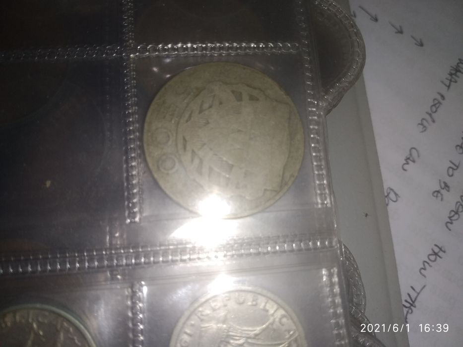 Moeda 5 escudos de prata de 1932 RARA