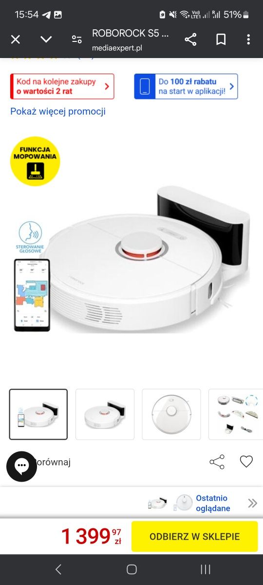 Robot sprzątający Roborock S502-'00 biały