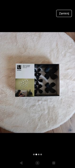 Dekoracja ścienna umbra zegar