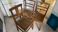 3 krzesła PRL komplet