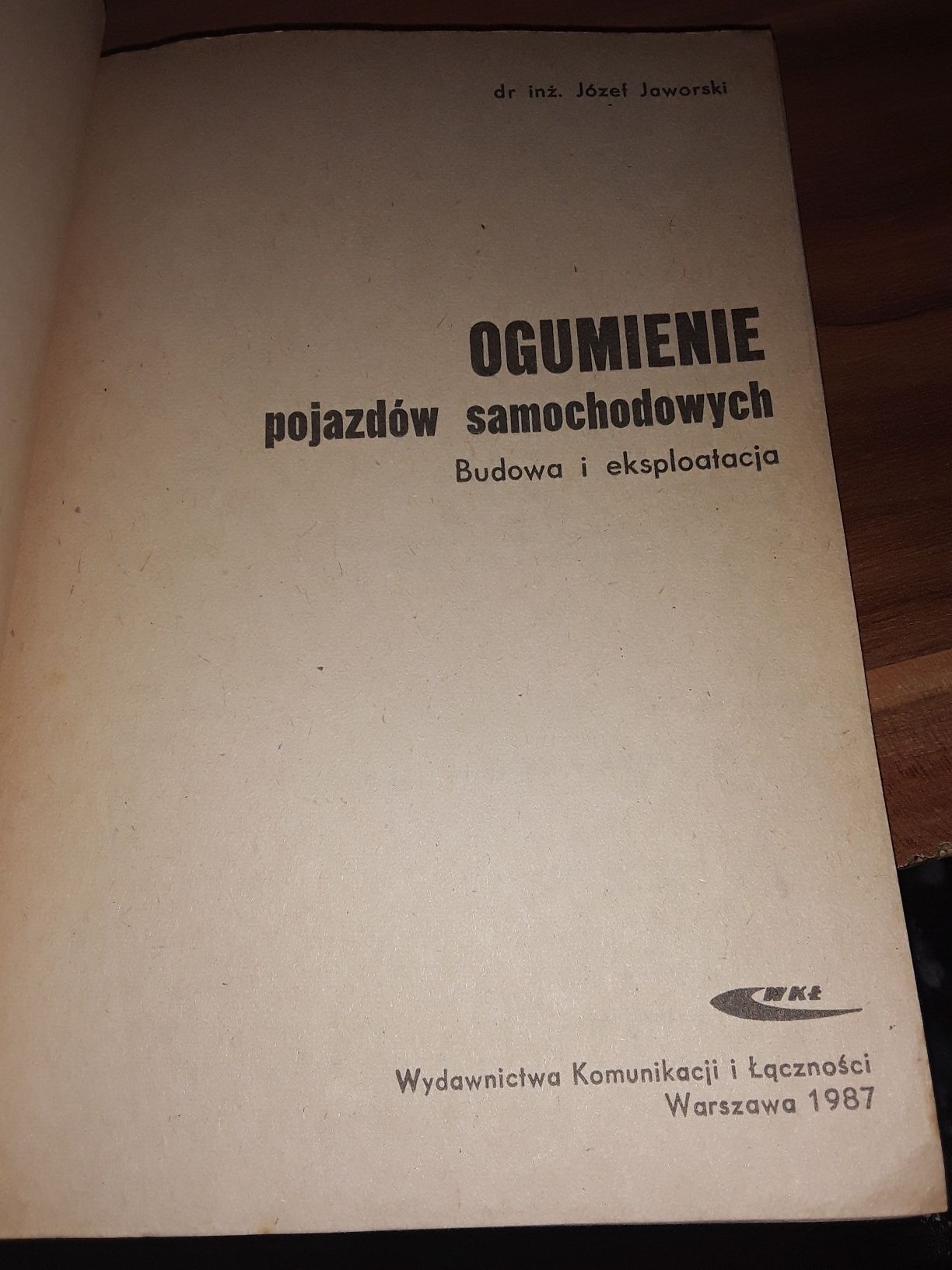 Ogumienie pojazdów samochodowych budowa i eksploatacja Jaworski