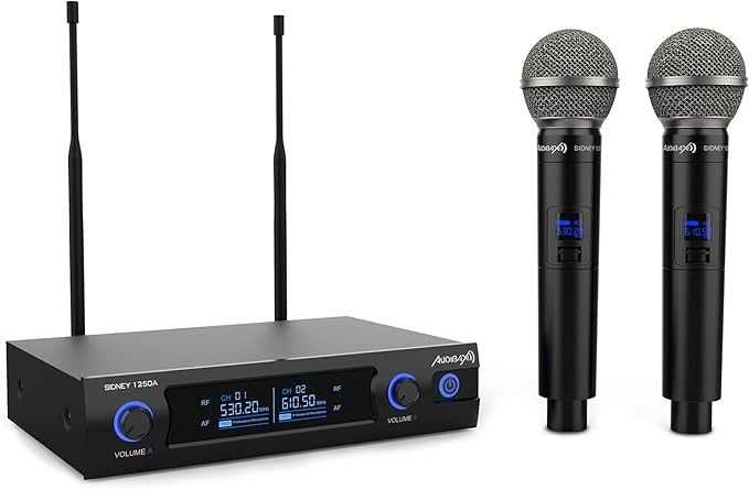 REBAIXA!! Sistema profissional microfone de mão sem fios duplo UHF