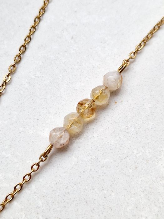 Naszyjnik turmalin I cytryn