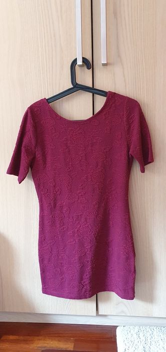 Vestido rosa padrão floral 42 (H&M)