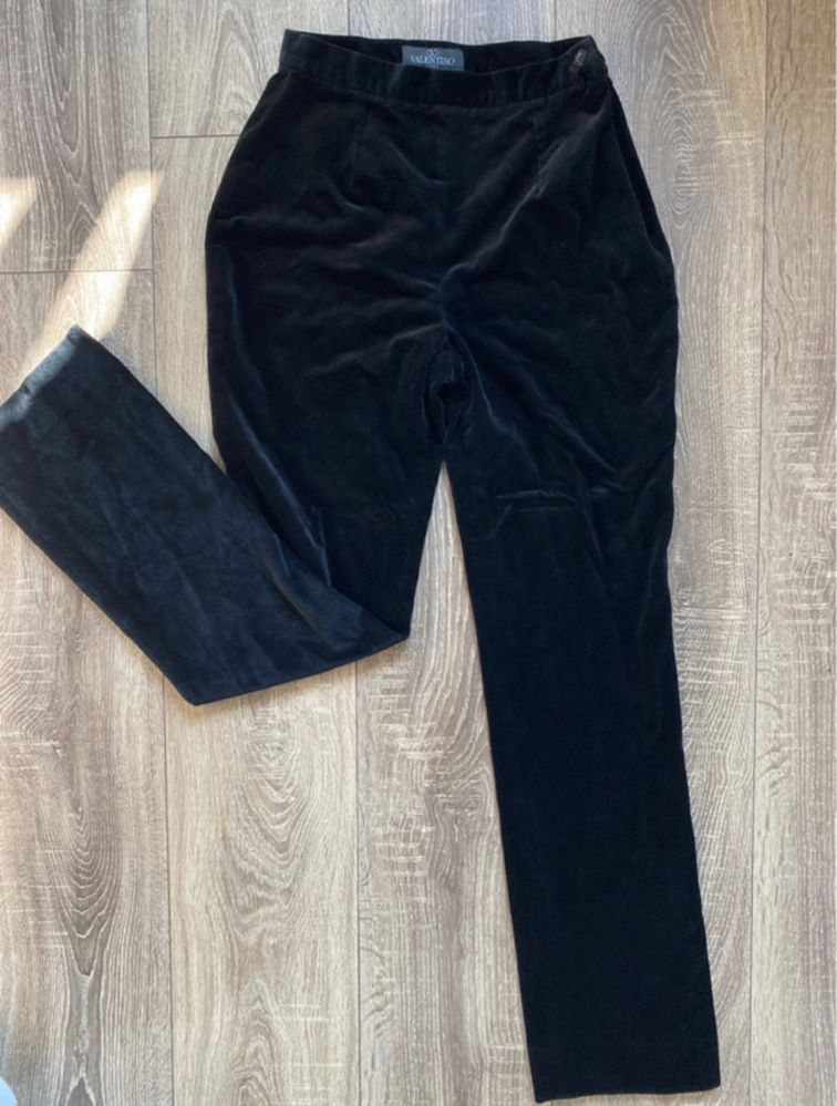 spodnie valentino welurowe/aksamitne vintage