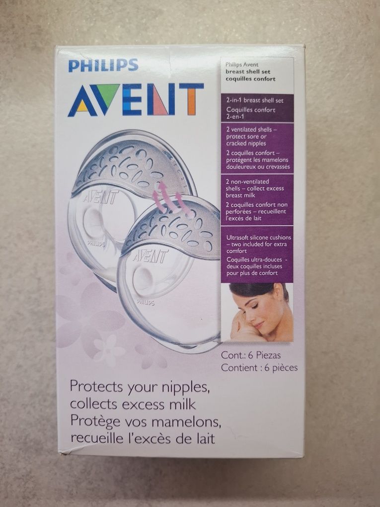 Avent Zestaw silikonowych muszli laktacyjnych