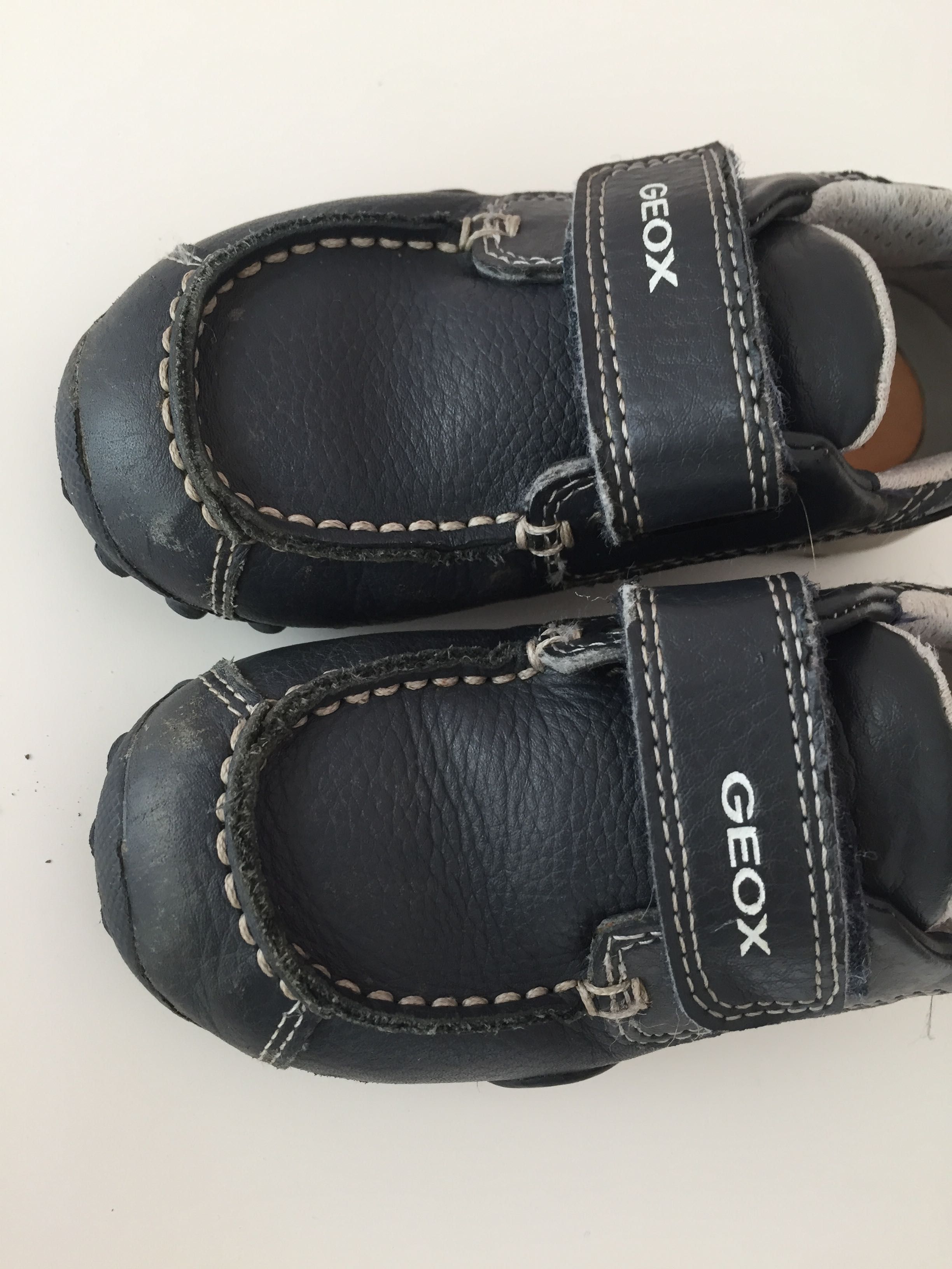 Sapato azul escuro GEOX velcro 25 / Sapato Uniforme