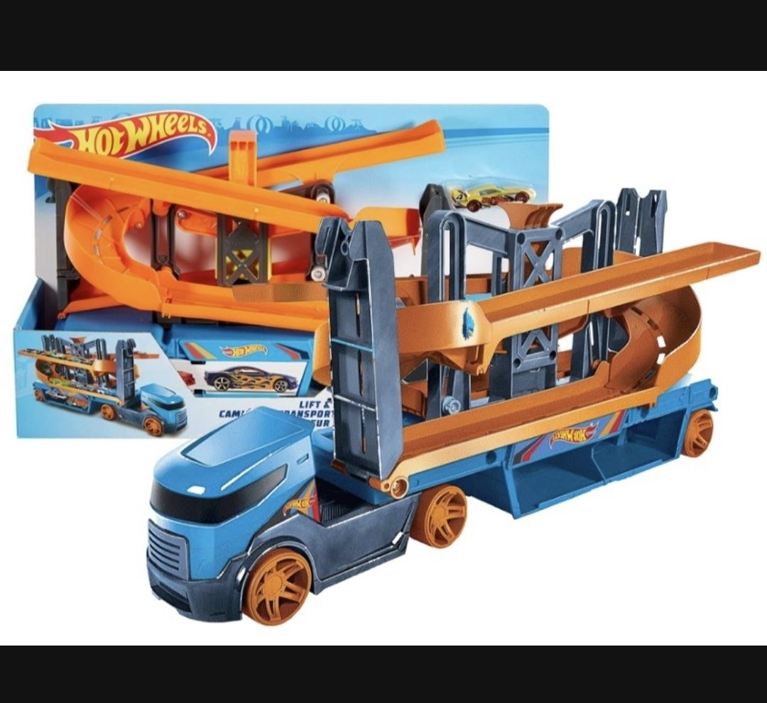 Hot Wheels transporter autek wyścigowych 2w1