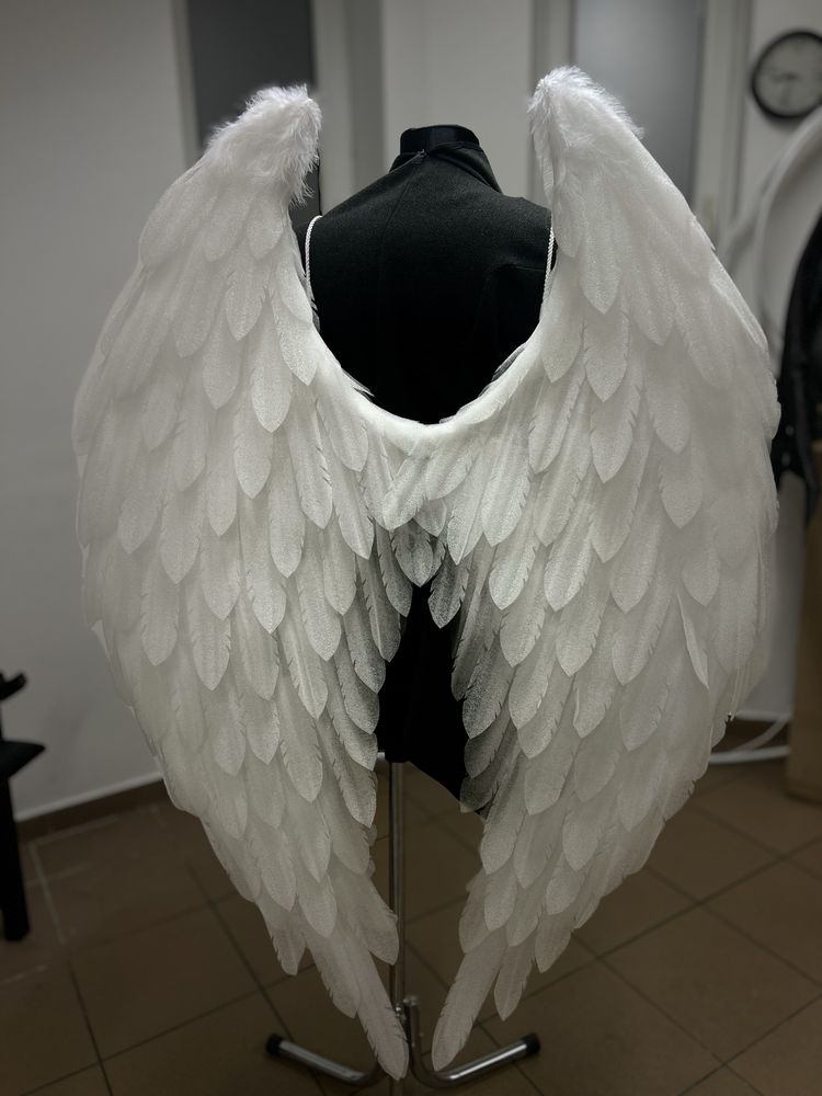 Skrzydla aniola białe cosplay