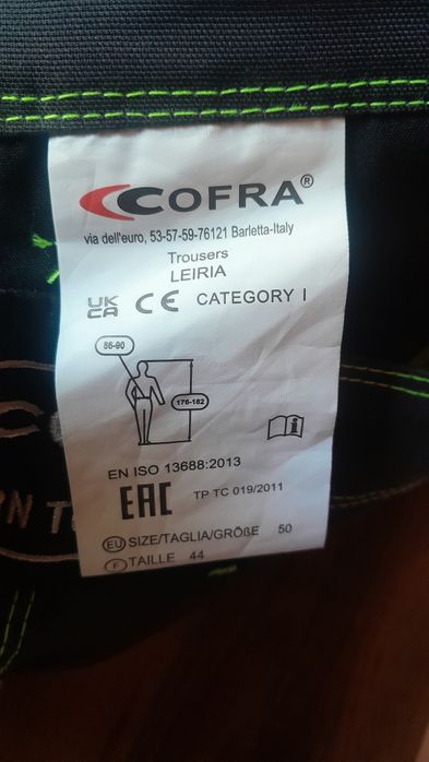 Calças de trabalho COFRA