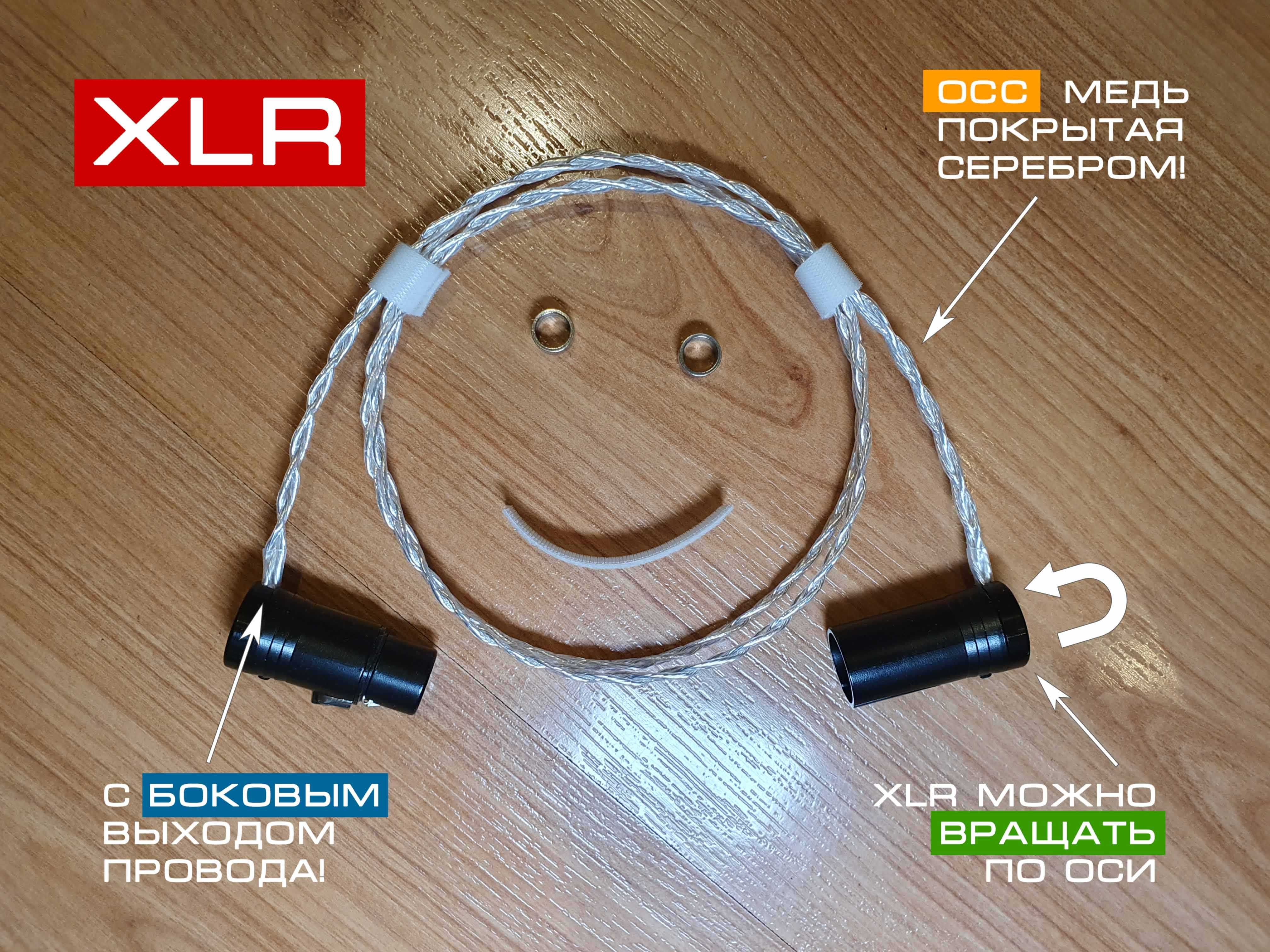 Качественный аудиофильский балансный XLR кабель high end/hi-fi уровня