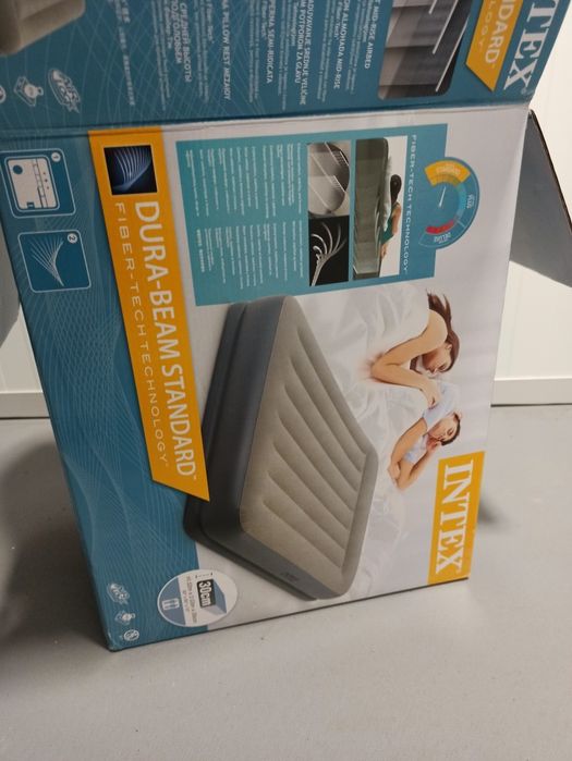 Materac dmuchany dwuosobowy Intex FastFill